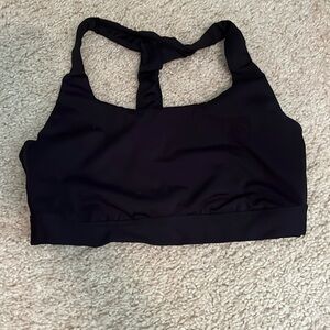 All in motion black sports bra